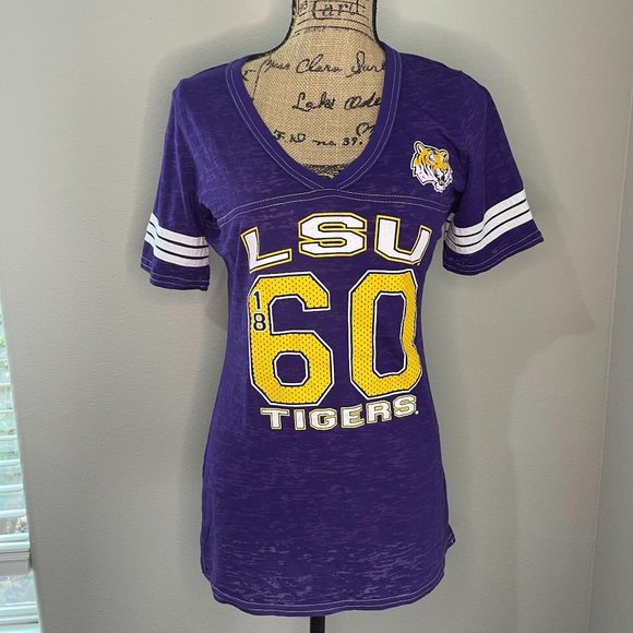 Tops | Lsu Tigers V Neck Womens Tshirt 